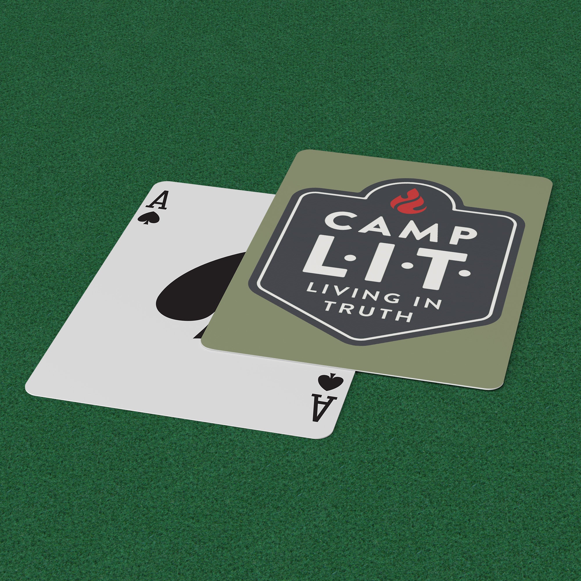 Camp L.I.T. Playing Cards - Green