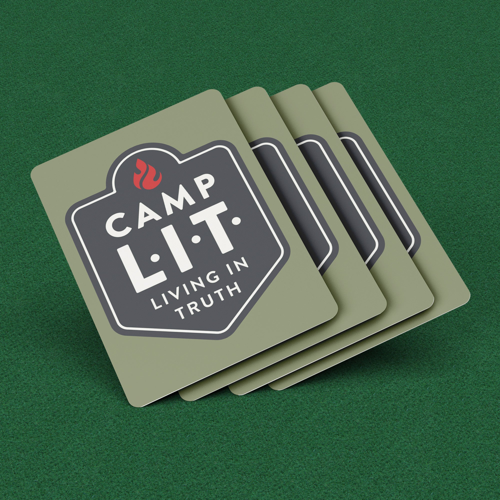 Camp L.I.T. Playing Cards - Green