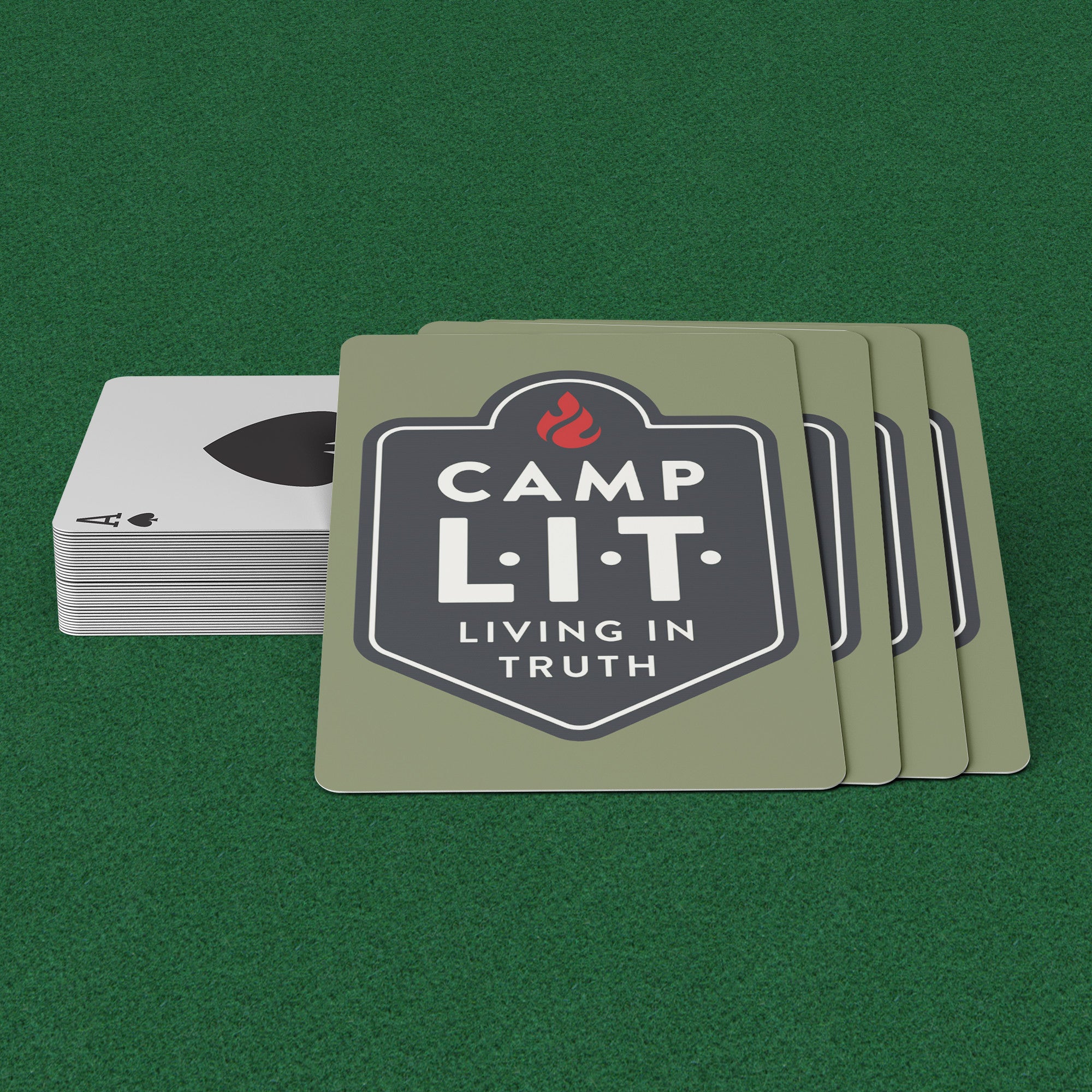 Camp L.I.T. Playing Cards - Green