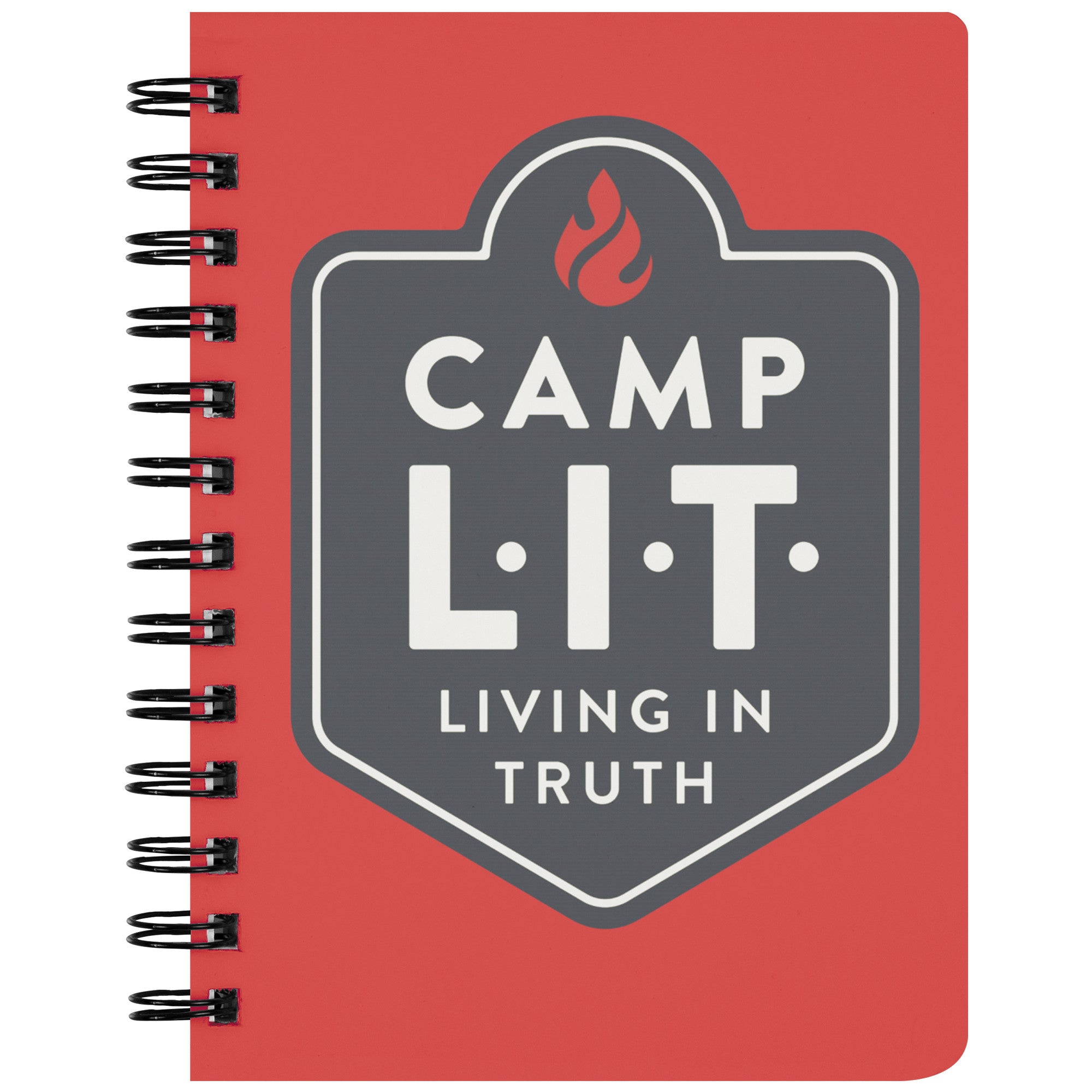 Camp L.I.T. Spiralbound Notebook - Red